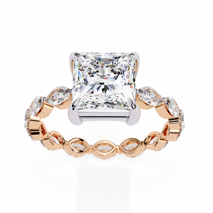 Regal Marquise Princess Lab Grown Diamond Ring