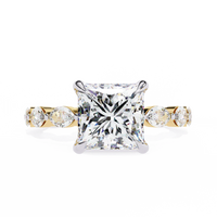 Regal Marquise Princess Lab Grown Diamond Ring - Ophiratbf