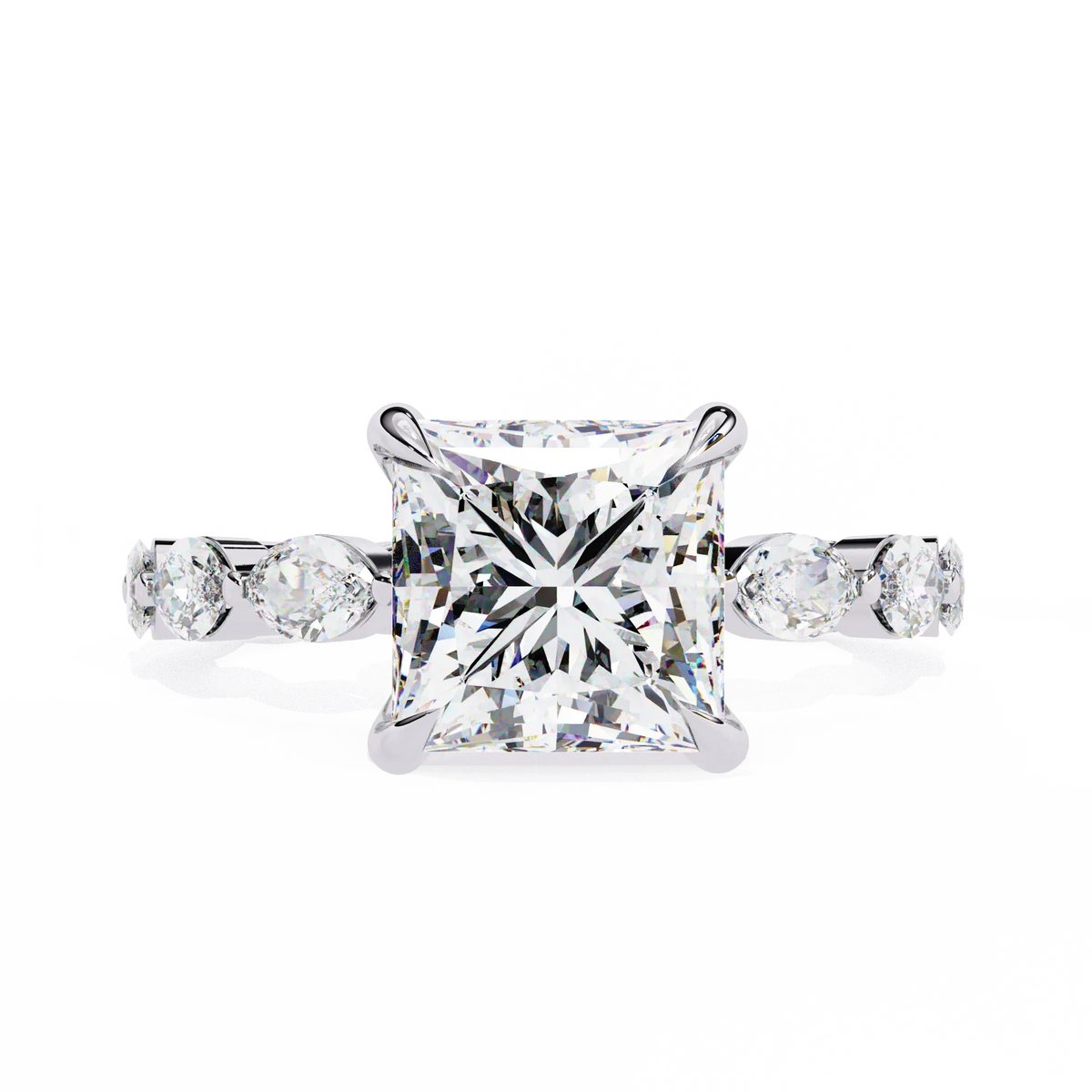 Regal Marquise Princess Lab Grown Diamond Ring - Ophiratbf