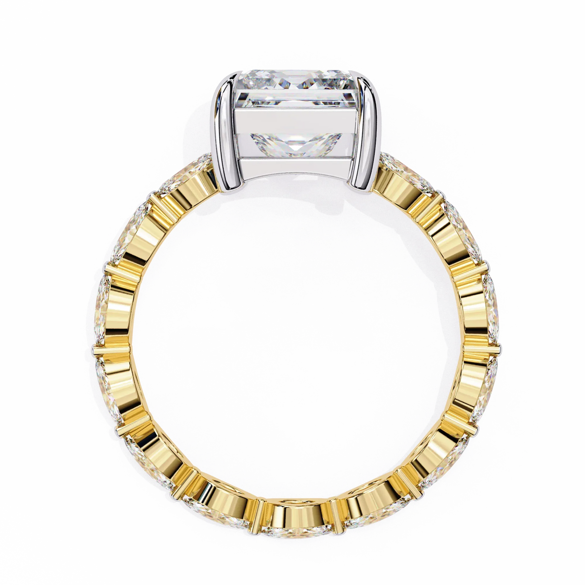 Regal Marquise Princess Lab Grown Diamond Ring - Ophiratbf