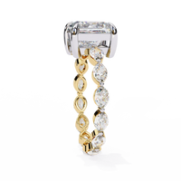 Regal Marquise Princess Lab Grown Diamond Ring - Ophiratbf