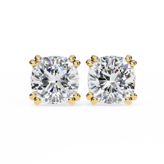 Blush Trillion Lab Grown Diamond Studs