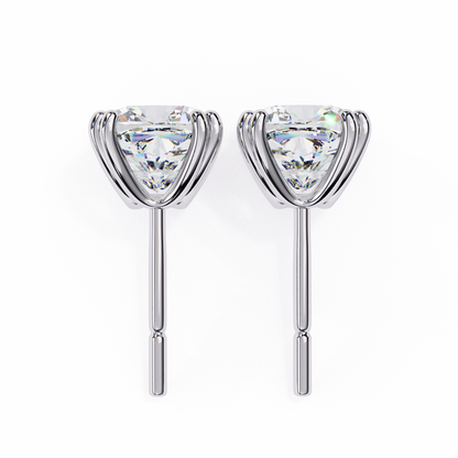Blush Trillion Lab Grown Diamond Studs