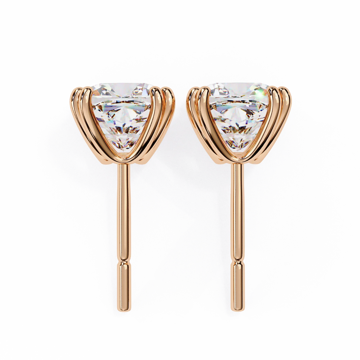 Blush Trillion Lab Grown Diamond Studs - Ophiratbf