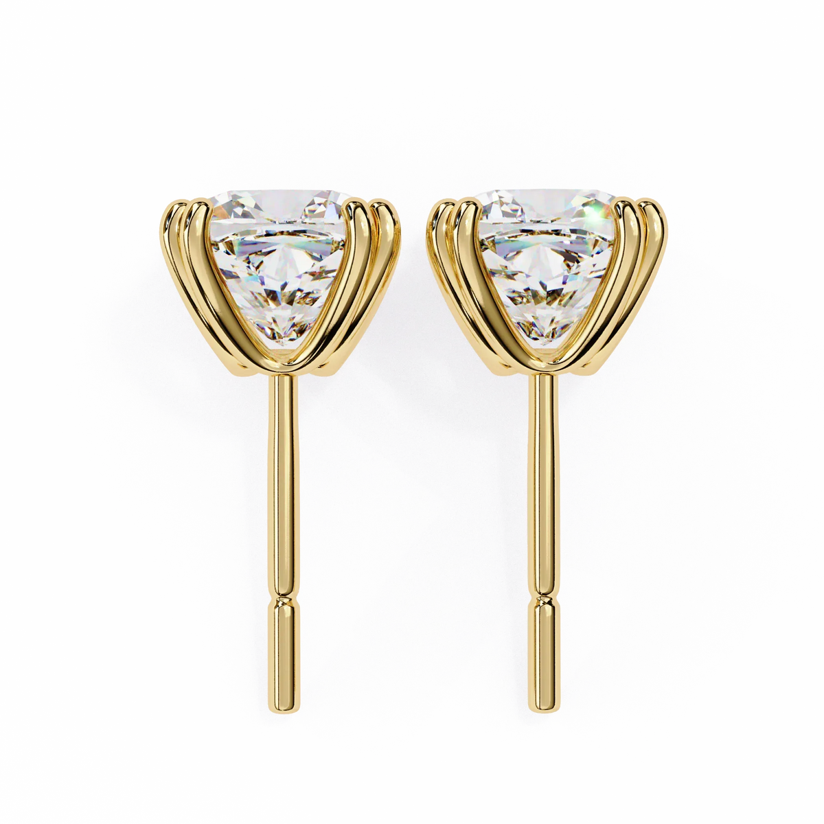 Blush Trillion Lab Grown Diamond Studs - Ophiratbf