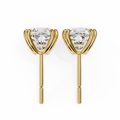 Blush Trillion Lab Grown Diamond Studs