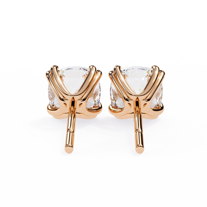 Blush Trillion Lab Grown Diamond Studs