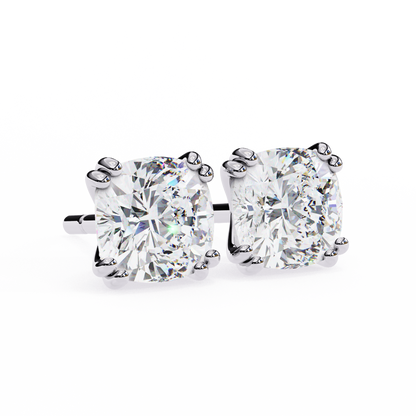 Blush Trillion Lab Grown Diamond Studs