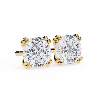 Blush Trillion Lab Grown Diamond Studs