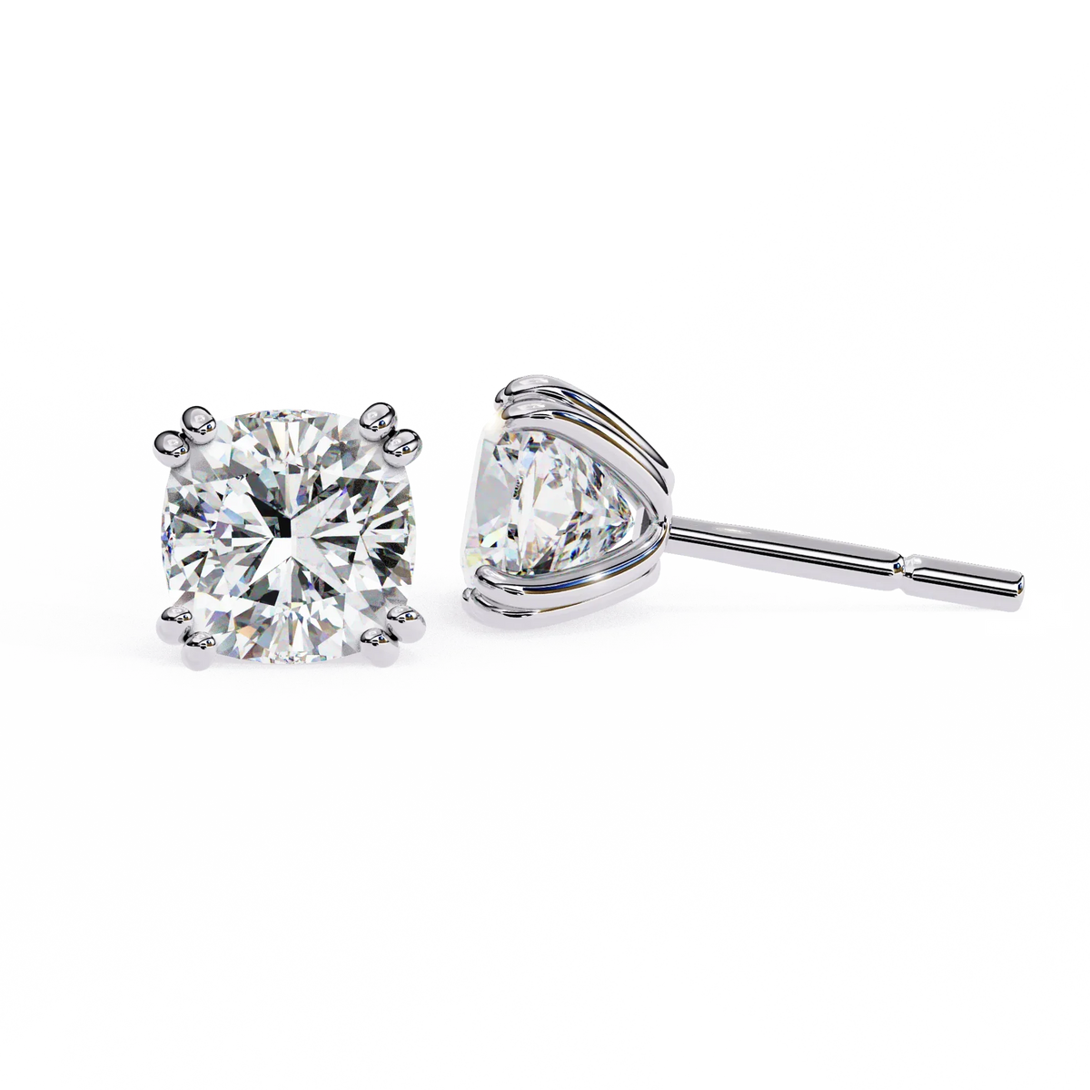 Blush Trillion Lab Grown Diamond Studs - Ophiratbf