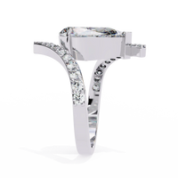 Aurora Muse Pear Lab Grown Diamond Ring - Ophiratbf