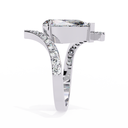 Aurora Muse Pear Lab Grown Diamond Ring