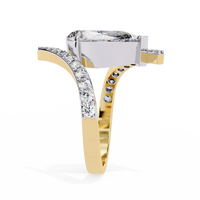 Aurora Muse Pear Lab Grown Diamond Ring - Ophiratbf