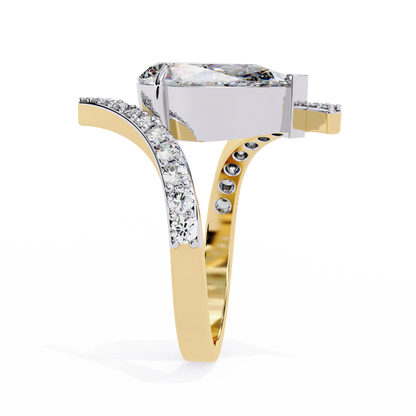 Aurora Muse Pear Lab Grown Diamond Ring