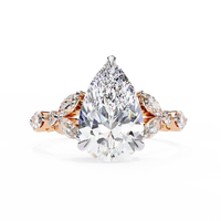 Marquise Muse Pear Lab Grown Diamond Ring - Ophiratbf