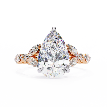 Marquise Muse Pear Lab Grown Diamond Ring