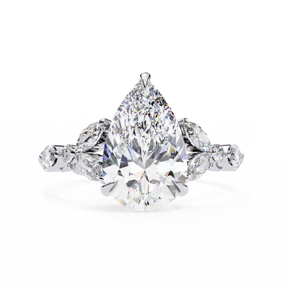 Marquise Muse Pear Lab Grown Diamond Ring