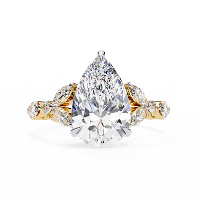 Marquise Muse Pear Lab Grown Diamond Ring