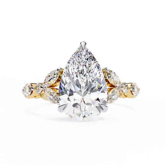 Marquise Muse Pear Lab Grown Diamond Ring