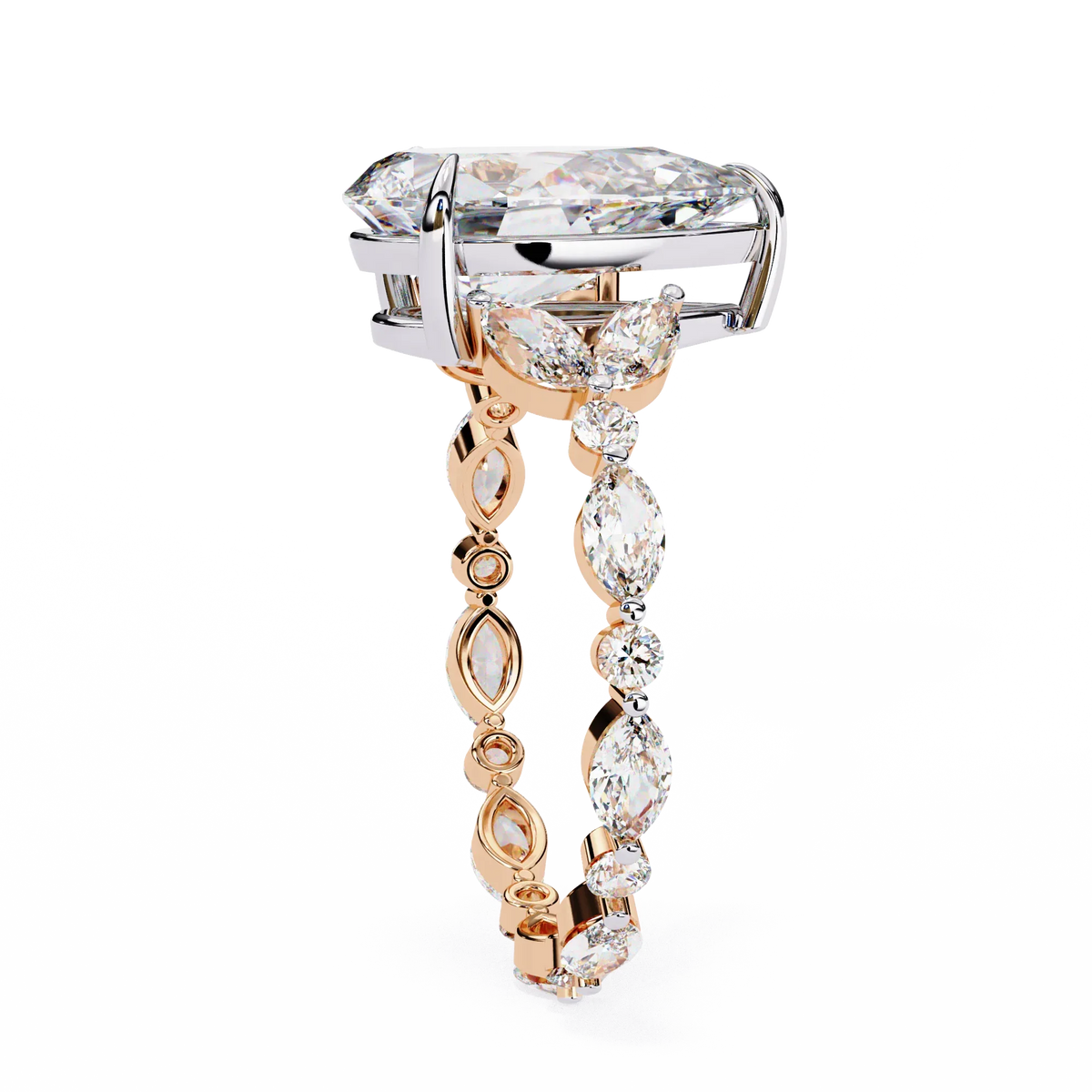Marquise Muse Pear Lab Grown Diamond Ring - Ophiratbf