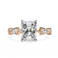 Trinity Radiant Lab Grown Diamond Ring - Ophiratbf