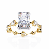 Trinity Radiant Lab Grown Diamond Ring - Ophiratbf