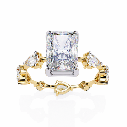 Trinity Radiant Lab Grown Diamond Ring
