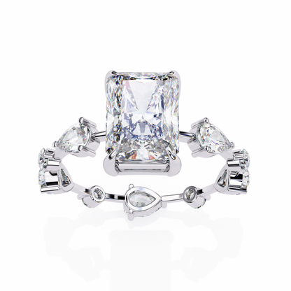 Trinity Radiant Lab Grown Diamond Ring