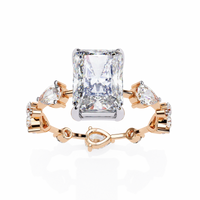 Trinity Radiant Lab Grown Diamond Ring - Ophiratbf