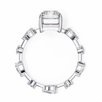 Trinity Radiant Lab Grown Diamond Ring - Ophiratbf