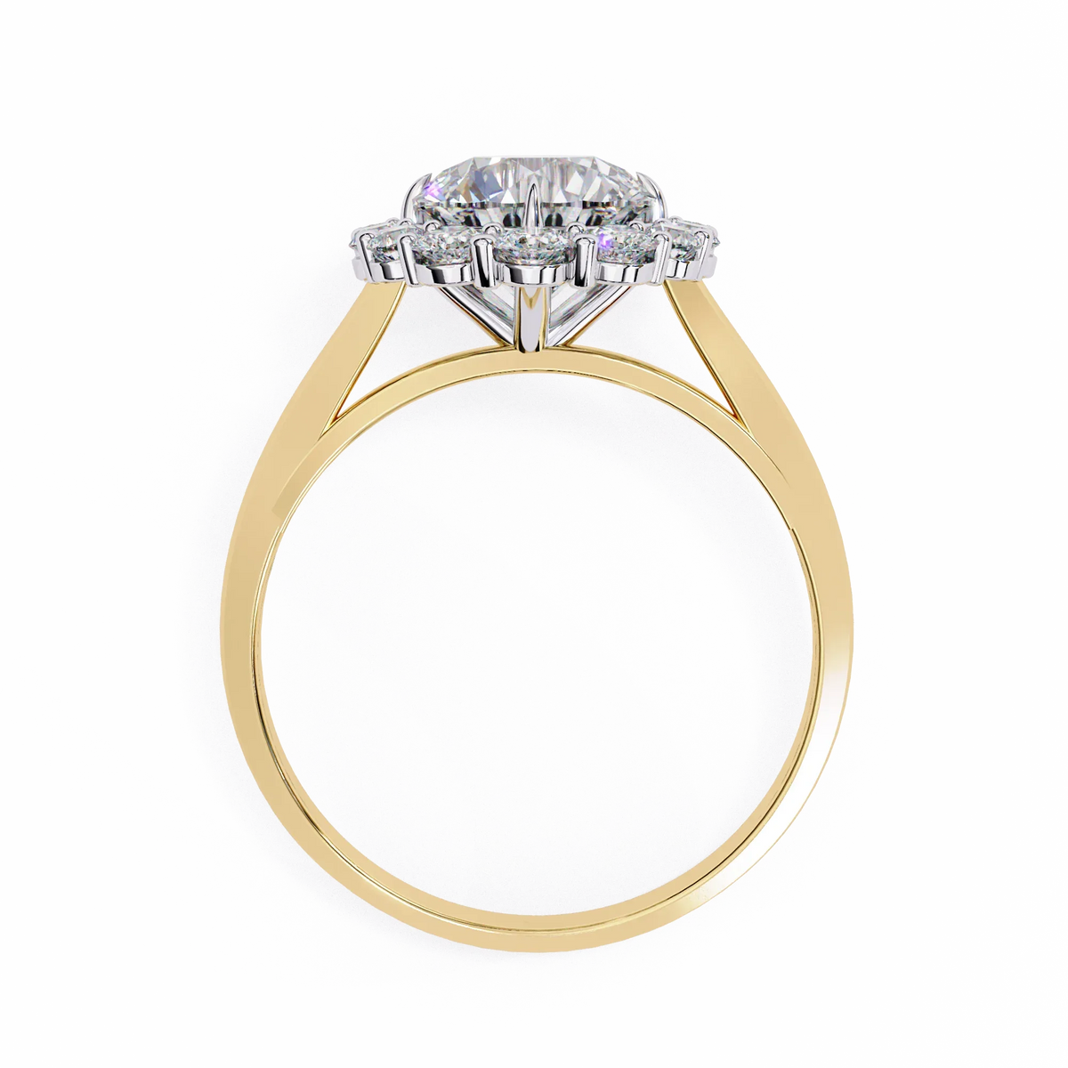 Classic Halo Lab Grown Diamond Ring - Ophiratbf