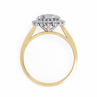 Classic Halo Lab Grown Diamond Ring - Ophiratbf