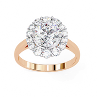 Classic Halo Lab Grown Diamond Ring - Ophiratbf