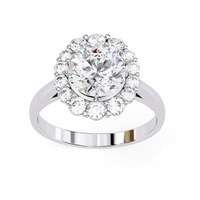 Classic Halo Lab Grown Diamond Ring - Ophiratbf