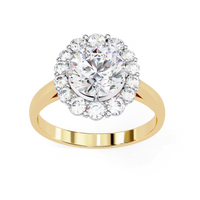Classic Halo Lab Grown Diamond Ring - Ophiratbf