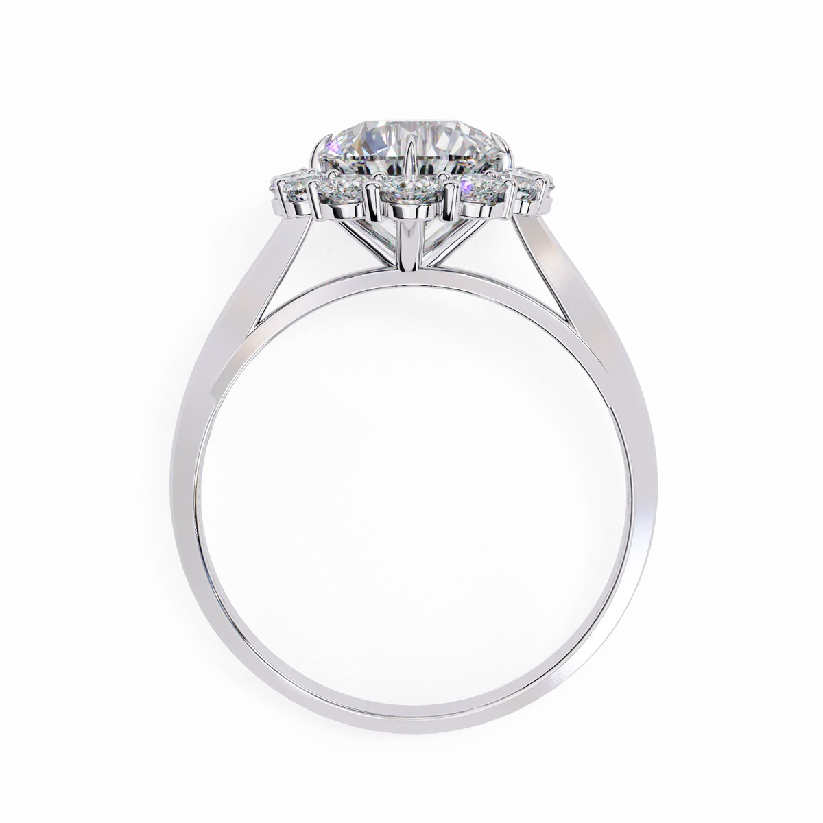 Classic Halo Lab Grown Diamond Ring - Ophiratbf
