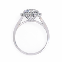 Classic Halo Lab Grown Diamond Ring - Ophiratbf