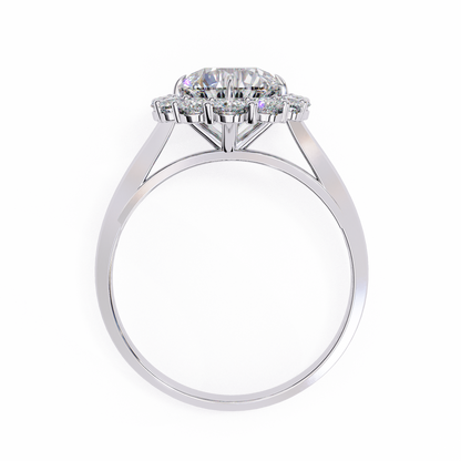 Classic Halo Lab Grown Diamond Ring