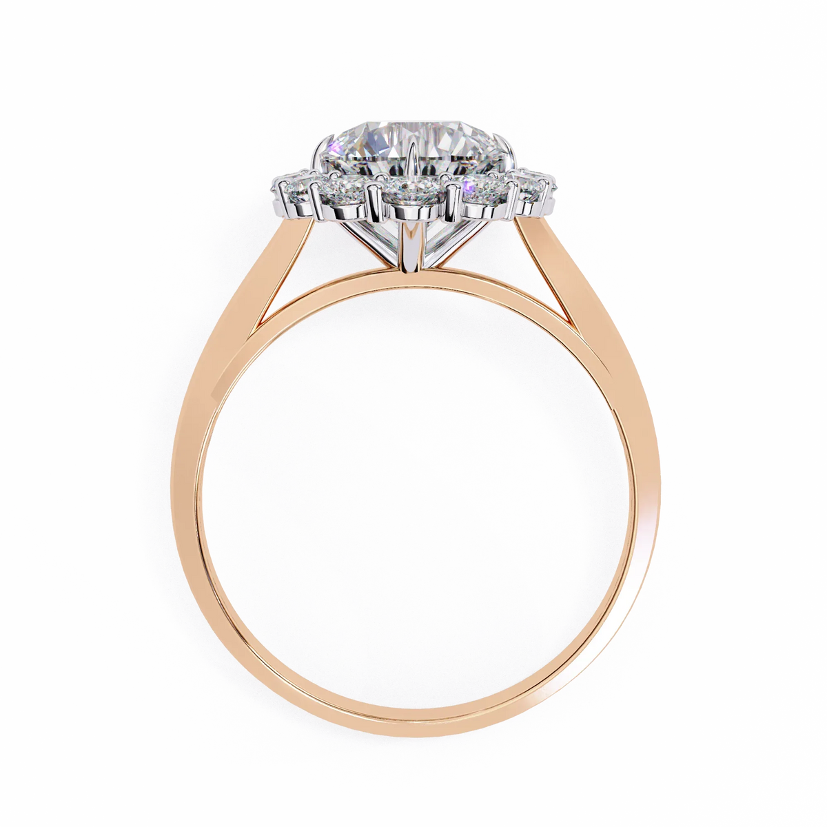 Classic Halo Lab Grown Diamond Ring - Ophiratbf
