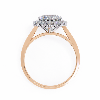 Classic Halo Lab Grown Diamond Ring