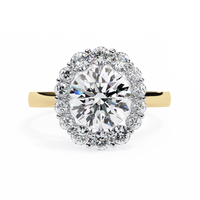 Classic Halo Lab Grown Diamond Ring - Ophiratbf