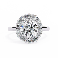 Classic Halo Lab Grown Diamond Ring - Ophiratbf
