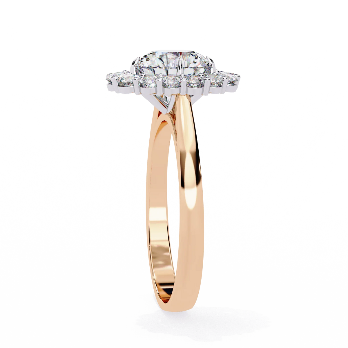 Classic Halo Lab Grown Diamond Ring - Ophiratbf