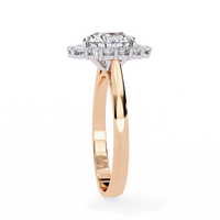 Classic Halo Lab Grown Diamond Ring - Ophiratbf