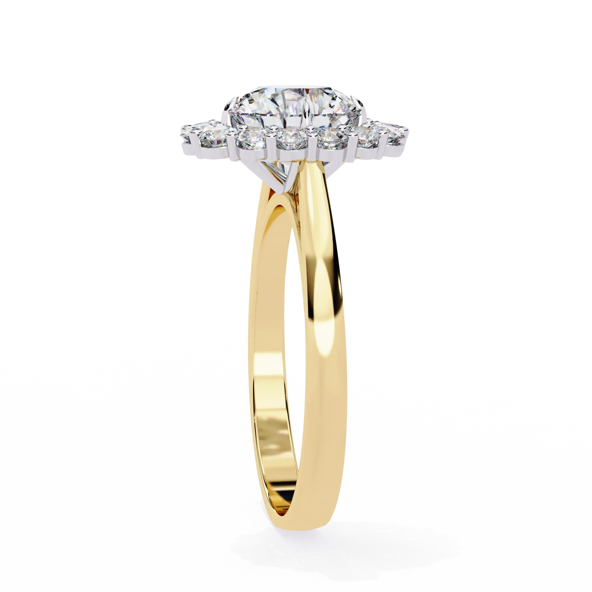 Classic Halo Lab Grown Diamond Ring - Ophiratbf
