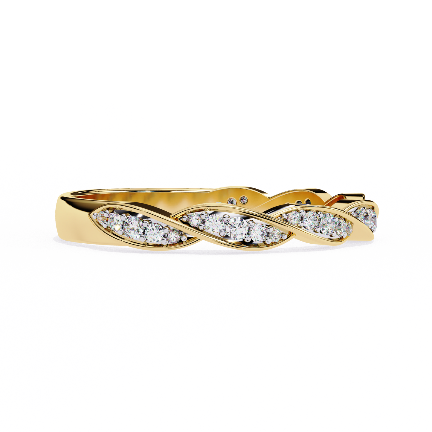 eternal twist lab grown diamond ring