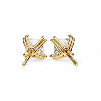 Blush Round Lab Grown Diamond Studs - Ophiratbf