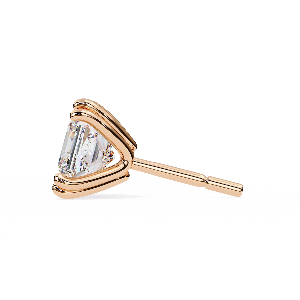 Blush Round Lab Grown Diamond Studs - Ophiratbf