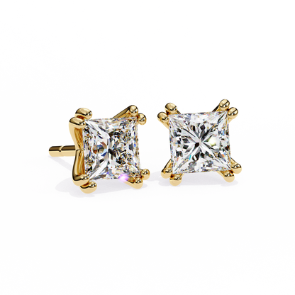Blush Round Lab Grown Diamond Studs