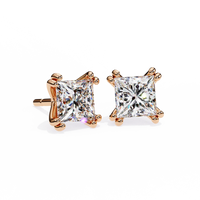 Blush Round Lab Grown Diamond Studs - Ophiratbf